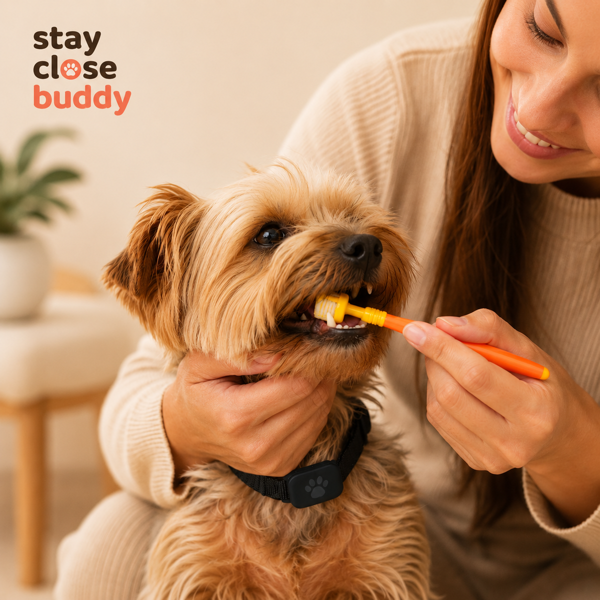 Brosse à dents 3 faces pour animaux de compagnie Brosse à dents en plastique pour chien Élimine le tartre Nettoyage buccal Soins pour animaux de compagnie Nettoyage buccal pour chat