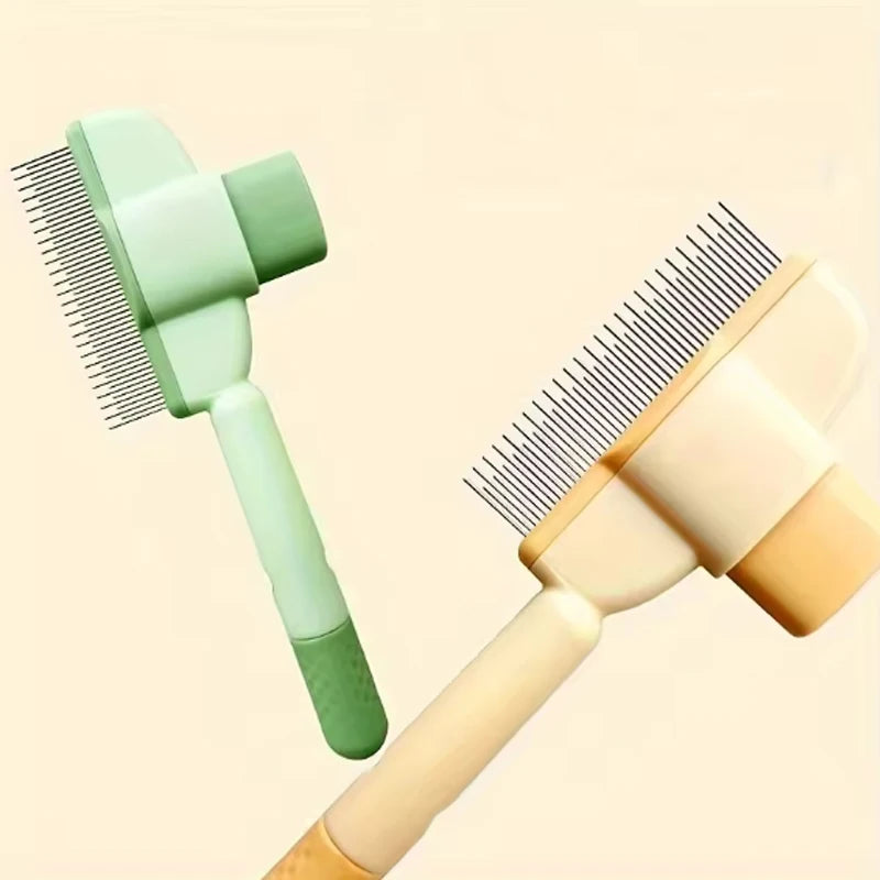 Escova de pelo autolimpante para animais de estimação