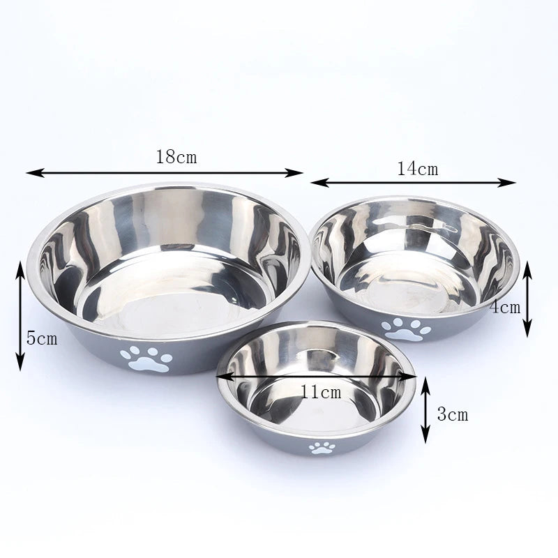 Gamelle antidérapante en inox pour animaux